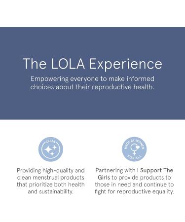 LOLA Organic Cotton Pads 60 Count - Ultra Thin with Wings | HSA FSA Approved | Feminine Care for Women | Regular 60 Count - Buy Online on GoSupps.com