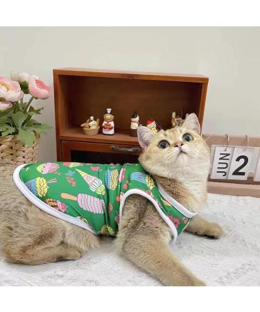 3-Piece Breathable Dog Shirts | Soft Summer T-Shirts for Small Dogs & Cats - Green XL - Buy Online on GoSupps.com