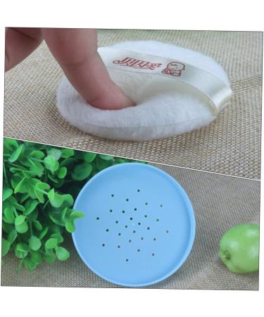 GAFOKI 4pcs Body Powder Puff Box - Travel Makeup Powder Puff Container in Blue Plastic - Buy Online on GoSupps.com