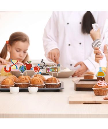 Gyufise 36Pcs Science Cupcake Toppers Science Rocks Cake Picks Baby Shower Kids Astronomy Biology Chemistry Physics Science Theme Cake Decorations for Birthday Party Decoration Supplies Style 2 - Buy Online on GoSupps.com