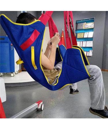 Patient Lift Sling with Positioning Strap Shower Aids Lifting Cushion Full Body Divided Leg Padded Straps for Lumbar Back Headrest Support 507lb Weight Capacity(Blue) - Buy Online on GoSupps.com