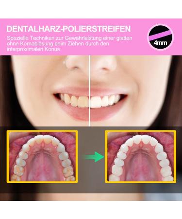 Aisely Tooth Sandpaper - 2 Dental Polishing Strips 4mm x 6m Interdental Grinding Tools for Teeth Pink - Fine Size for Polishing - Buy Online on GoSupps.com