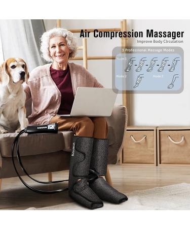 Air Compression Leg Massager with Heat - Gift for Men, Women, Mom, Dad - Perfect for Christmas, Mother's Day, Father's Day - Thank You Present - Buy Online on GoSupps.com
