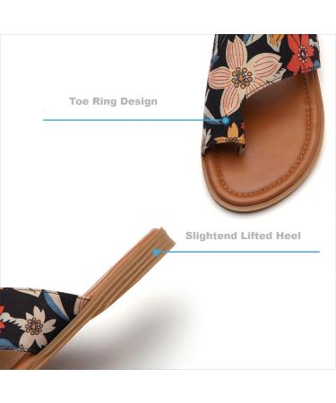 Women's Tilocow Bunion Sandals - Comfortable Orthopedic Flat Shoes for Bunion Correction - Size 8.5 Floral - Buy Online on GoSupps.com