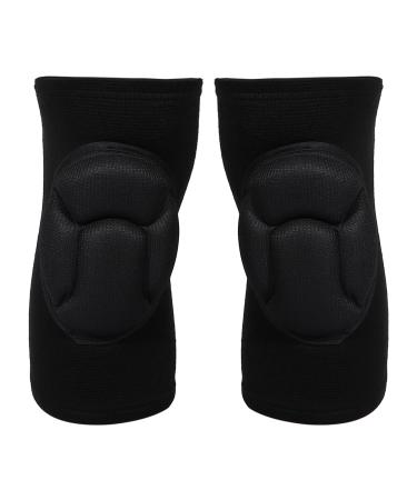 VOCOSTE 1 Pair Knee Brace Protection Polyester Knee Pads, Soft Breathable Knee Support Knee Brace for Sport Gym Skating Black,Size XL
