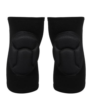 VOCOSTE 1 Pair Knee Brace Protection Polyester Knee Pads, Soft Breathable Knee Support Knee Brace for Sport Gym Skating Black,Size XL