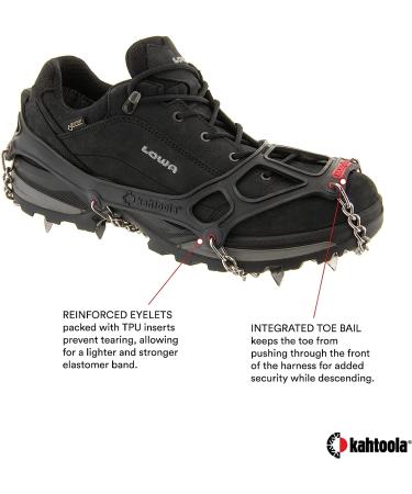 Kahtoola MICROspikes Black Large - Footwear Traction for Winter Trail Hiking & Ice Mountaineering - Buy Online on GoSupps.com