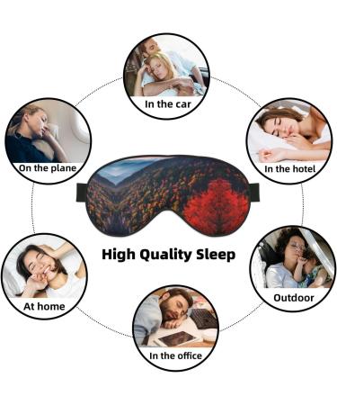 Smokey Mountain Cliff Print Unisex Eye Mask | Soft Comfortable Light-Blocking Sleep Mask for Travel & Relaxation - Buy Online on GoSupps.com