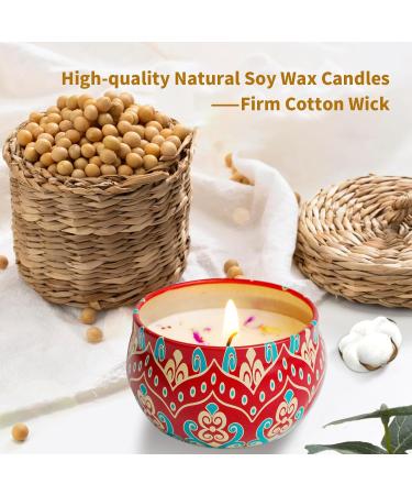 Premium Scented Candles Gift Set - 6 Pack Aromatherapy & Stress Relief Gifts for Women | Long-Lasting Natural Soy Wax Vanilla - Perfect Mothers Day Gift - Buy Online on GoSupps.com