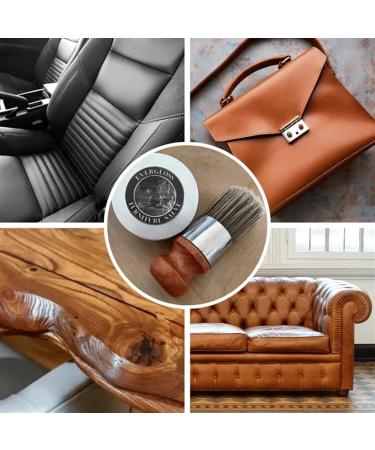 Evergloss Furniture Salve for Leather & Wood - 1 Set with Applicator Brush | Ideal for Home Furnishing & Leather Care - Buy Online on GoSupps.com