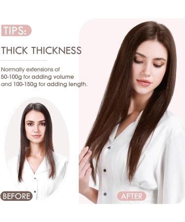 Clip in Hair Extensions Real Remy Human Remy Hair Extension Double Weft 10"- 110g #27 Dark Blonde 8 Pieces for Full Head 10 Inch #27 Dark Blonde - Buy Online on GoSupps.com