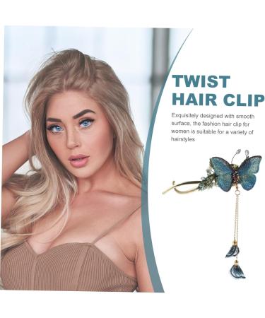 FOMIYES headgear butterfly hair pin fancy hair claw wedding hair bun cage decorative hair clips butterfly hairpin french bun cage bowknot hair clamp retro hair clip alloy girl China tassel - Buy Online on GoSupps.com