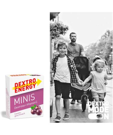 Dextro Energy Minis Cassis + Vitamin C - 50g | Fast Energy Boost & Immune Support | Ideal Snack for Active Lifestyle - Buy Online on GoSupps.com