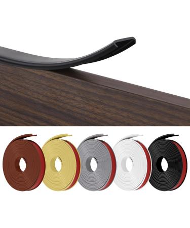 flintronic 3m*16mm U-Shape Flexible Furniture Edge Banding Baby Safty Baby Edge Protector Self Adhesive TPE Wood Edging Tape DIY Furniture Edge Trim for Table Cabinet Furniture Restoration Black 3m*16mm - Buy Online on GoSupps.com