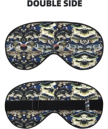 Fish Pattern Ultra-Soft Light-Blocking Eye Mask | Comfort & Restful Sleep | International Shipping - Buy Online on GoSupps.com