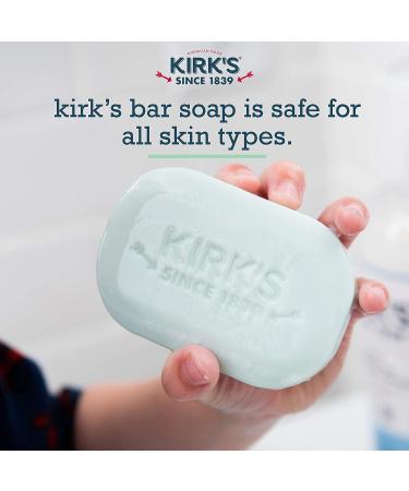 Kirk's 100% Premium Coconut Oil Castile Soap - Aloe Vera, 3 Bars (4 oz Each) - Gentle & Soothing - Buy Online on GoSupps.com