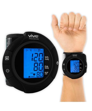 Smart Wrist Blood Pressure Monitor - Digital Automatic Accurate BP Cuff Machine for Irregular Heartbeat & Heart Rate Detection at Home - Portable Wireless Display for Adults Pregnancy