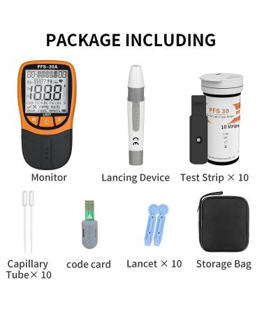 URIT 5 in 1 Blood Lipid Test Meter - Home Cholesterol Test Kit with 10 Profile Test Strips - Buy Online on GoSupps.com