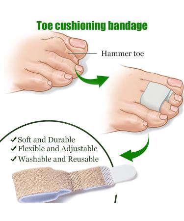10Pcs Soft Toe Splints for Hammer Toe Straightening - Pain Relief & Support - Adjustable Size - Ideal for Daily Wear & Exercise - Buy Online on GoSupps.com