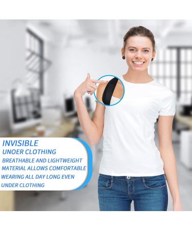 Back Posture Corrector for Men & Women - Adjustable Clavicle Brace with Powerful Magic Stickers for Neck Back & Shoulder Pain Relief - Buy Online on GoSupps.com