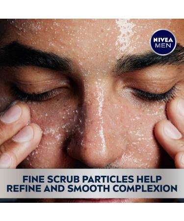 NIVEA Men Maximum Hydration Deep Cleaning Face Scrub - Pro-Vitamin Moisturizing Cleanser 4.4 oz Tube - Best for All Skin Types - Buy Online on GoSupps.com