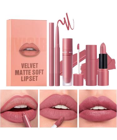  Generisch Collection of matte lipsticks velvety color formula waterproof liner pencils long-lasting smooth finish with rich pigmented coverage professional makeup choice for - Buy Online on GoSupps.com