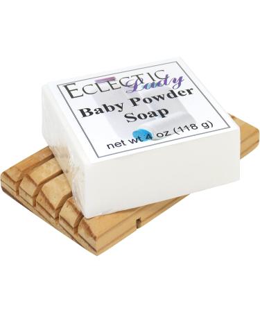Buy Baby Powder Glycerin Soap - Eclectic Lady 4 oz Bar | Gentle Moisturizing Soap for All Skin Types - Buy Online on GoSupps.com