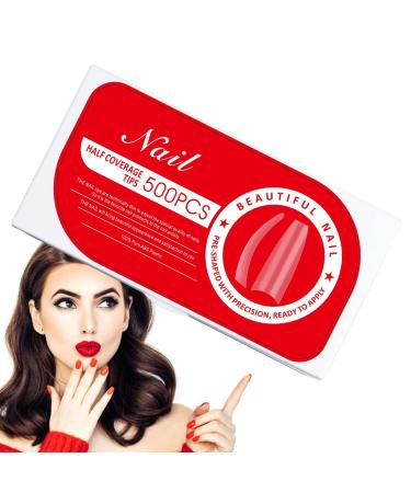 Nail Extension Kit Artificial Gel Extension Nails for Women | Fake Nail Kit Matte Nail Tips Frosted for Manicure Salon 02