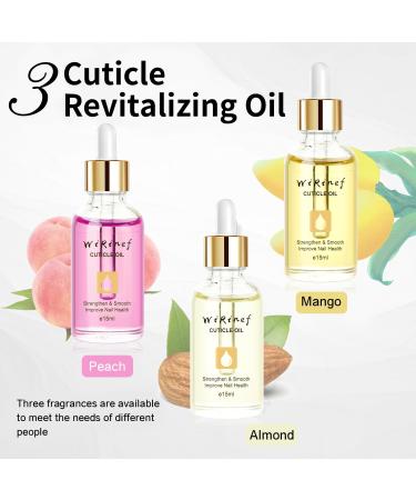 Nail Cuticle Oil for Nail Care - Peach Cuticle Oil with Organic Vitamin E & B Cuticle Oil for Nails Nail Oil Soothe Moisturize with Dropper Design to Prevent Nail Cracking and Dry - Buy Online on GoSupps.com