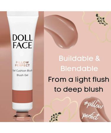 DOLL FACE Liquid Blush - Pillow Perfect Gel Cushion Blush | Cream Blusher Makeup for Natural Radiance (Nudie) - Buy Online on GoSupps.com