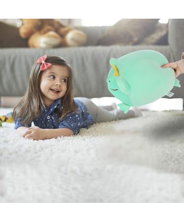 JUNERAIN Super Soft Frog Plush Stuffed Animal Hugging Pillow - 35cm Mint Green | Adorable Toy Gift for Kids, Toddlers, Boys, Girls | Cuddly Frog Decoration - Buy Online on GoSupps.com