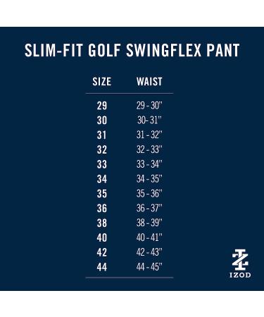 IZOD Men's Golf Swingflex Slim Fit Pants - Cinder Block - 30W x 30L - Buy Online on GoSupps.com
