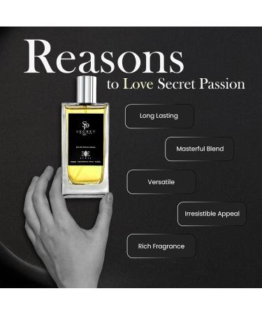 Secret Passion Men's Cologne Eau De Parfum 3.4 Fl Oz - Mysterious & Intriguing Scent - Long-Lasting Fragrance for Men - Ideal Gift for Him Secret Passion - 100 ml - Buy Online on GoSupps.com