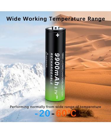 Buy 18650 Rechargeable Battery 8 Pack - 3.7V 9900mAh Li-ion for Flashlights & Headlamps - International Shipping - Buy Online on GoSupps.com