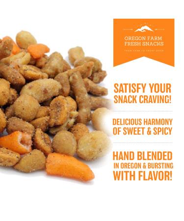 Oregon Farm Fresh Snacks Blazing Trail Sweet & Spicy Mix - 16oz Pouch - Healthy Nuts and Crackers for Game Night, Hiking & Beer Pub - 1 lb Pack - Buy Online on GoSupps.com