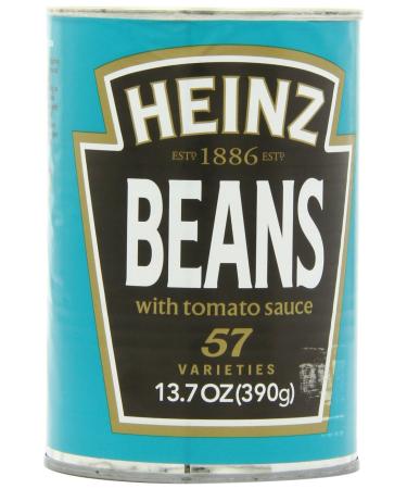 HEINZ Beans in Tomato Sauce - Pack of 12 - 13.7 Oz.