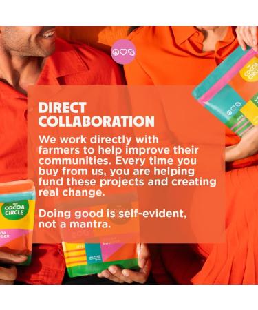 The Cocoa Circle Nuggets 70.5% cocoa - 300g | Unique origin chocolate roasted from whole cocoa beans with fruity notes and a mellow flavor - Buy Online on GoSupps.com