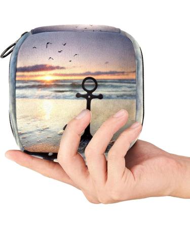 Portable Beach Sunset Anchor Women s Bands Storage Bag - Menstrual Cup & Breastfeeding Pad Holder for Teens & Girls - Buy Online on GoSupps.com