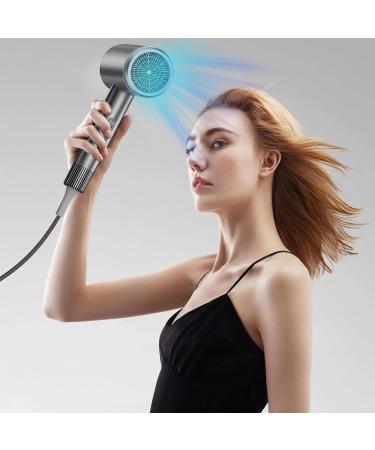 hair dryer Hair Salon Blowing High-power household hair dryer hair salon negative ion hair dryer constant temperature of 134.6 no damage to hair Uniform heat distribution (Gray) - Buy Online on GoSupps.com