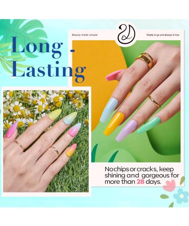 AZUREBEAUTY Summer Dip Powder Nail Kit | 36 Neon Bright Colors - DIY French Nail Art Set with Base Top Coat & Remover - Perfect for Home & Salon Use - Buy Online on GoSupps.com