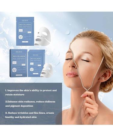 Wellnature Collagen Mask Set - Bio-Collagen Anti-Wrinkle & Hydrating Hydrogel Masks (4pcs) for Deep Skincare & Lifting | International Shipping Available - Buy Online on GoSupps.com