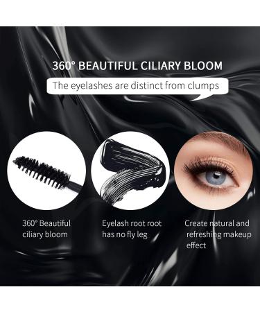 Mimore Mascara 4D Silk Fiber Eyelashes Waterproof Mascara Black Luxuriously Longer Thicker & Volumizing Lashes Advanced Smudge-Proof Formula Mascara (Black) - Buy Online on GoSupps.com