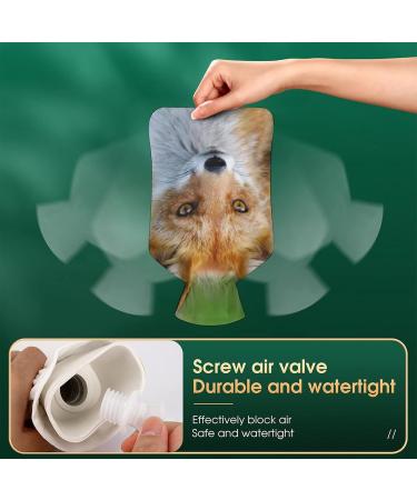 Buy Animal Fox Hot Water Bottle with Plush Cover - Hand Warmer for Adults & Kids | 26.5X15.3cm - International Shipping Available - Buy Online on GoSupps.com