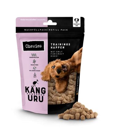 Chewies Training Happen Kangaroo Hundeleckerli grain -free soft and without sugar - monoprotein dog -delicacies in the recoverable packaging - Made in Germany (6 x 175 g) kangaroo 175g (6 Pack)