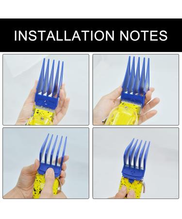 Wahl Hair Clipper Guards - 3 Pack Blue - Premium Compatible - BESTBOMG - Buy Online on GoSupps.com