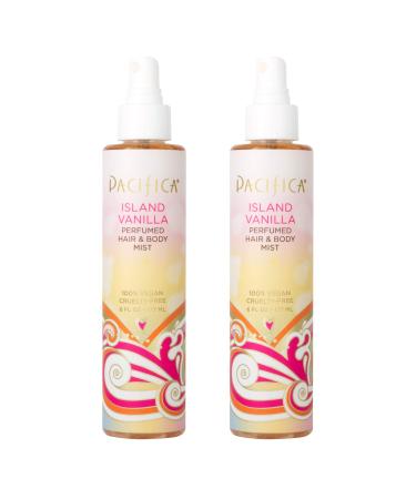 Pacifica Beauty Island Vanilla All Natural Hair and Body Mist Spray 100% Vegan Cruelty & Phthalate & Paraben-Free Clean Fragrance 12 Fl Oz Pack of 2 Vanilla 6 Fl Oz (Pack of 2)