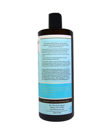 Dr. Woods Baby Mild Castile Soap - Unscented 32 fl oz with Fair Trade Shea Butter - Buy Online on GoSupps.com