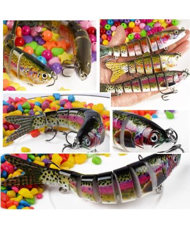 Mejoser Wobbler Set - 3-Piece Jerkbait & Swimbait Hard Bait for Pike & Perch Fishing | Includes Hooks & Colorful Bait Box - Buy Online on GoSupps.com