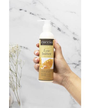 Cuccio Naturale Lyte Ultra-Sheer Body Butter - Milk and Honey Scent - 8 Oz - Deep Hydration for Dry Skin - Cruelty-Free Formula - Buy Online on GoSupps.com