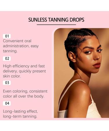Gouttes de bronzage sans soleil 60 ml gouttes de bronzage prendre gouttes bronzantes sans soleil pour le visage et le corps gouttes de bronzage potables pour le visage - Buy Online on GoSupps.com